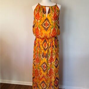 Colorful Patterned Maxi Dress